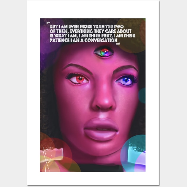 Garnet Portrait Wall Art by Romeow